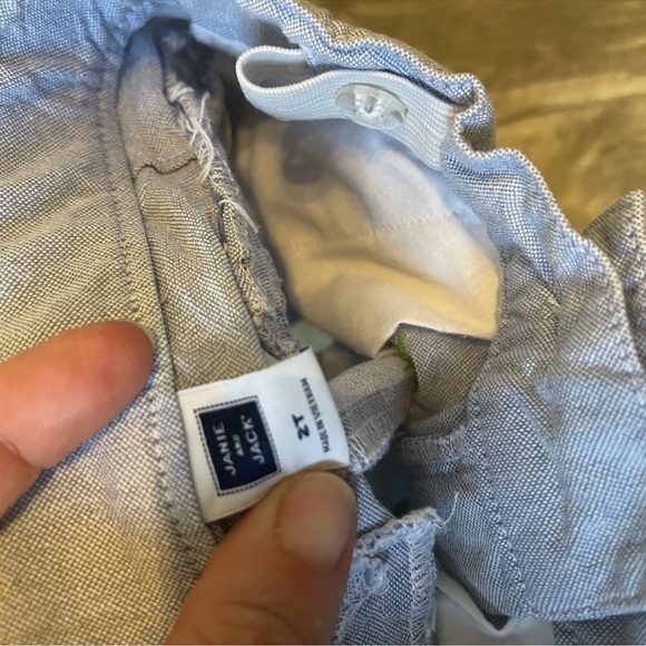 Janie and Jack chambray lemon shorts - Picture 4 of 4